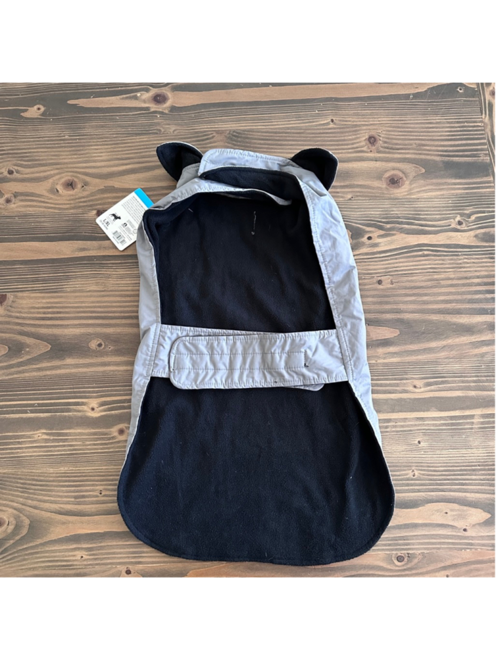 Petco Reflective Dog Jacket L/XL Gray Fleece Winter Coat NWT - Picture 3 of 6